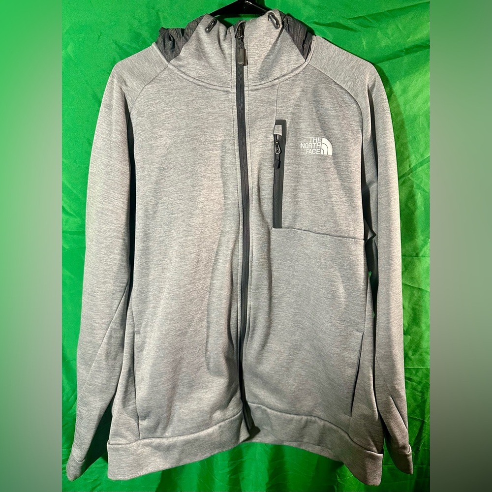 The North Face Light Gray Zip-Up Jacket